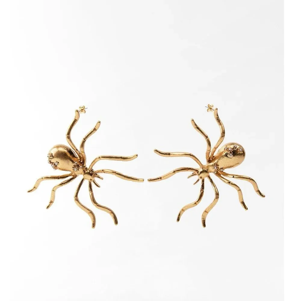 Zara bejeweled spider earrings - Picture 2 of 4